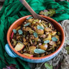 Apple Bacon Shredded Brussels Sprouts