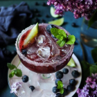 Blueberry Lime Martini Cocktail