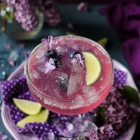 Lilac Martini Vermouth Cocktail