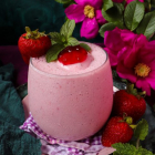 Strawberry Rose Milkshake
