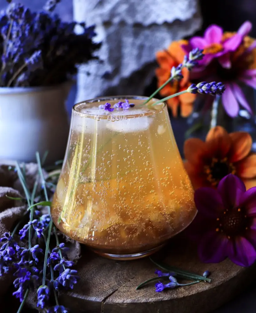 Lavender Pear Cider Cocktail