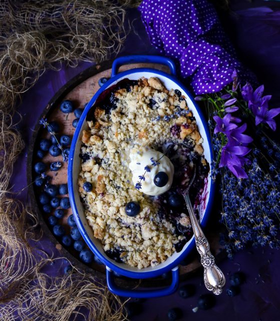 Blueberry Lavender Crumble