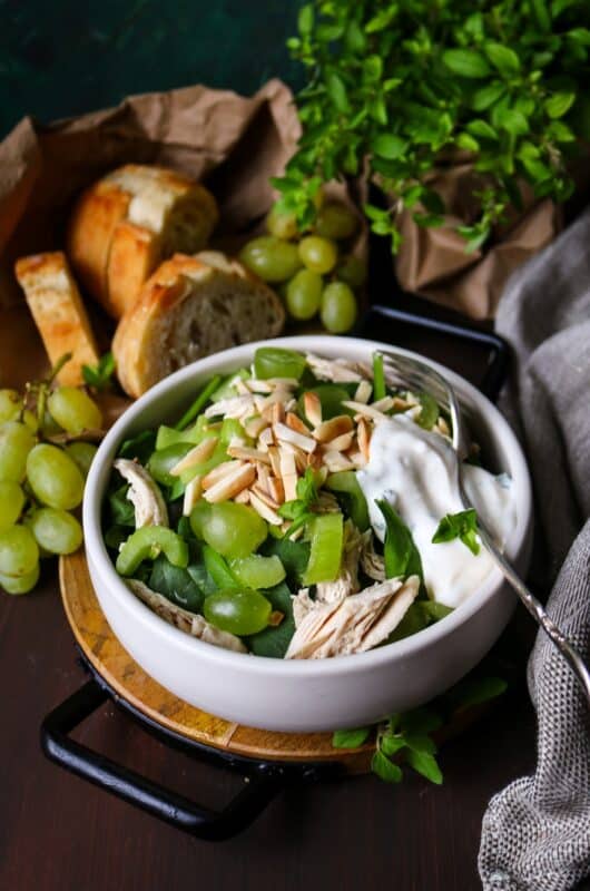 Chicken Salad with Grapes and Almonds