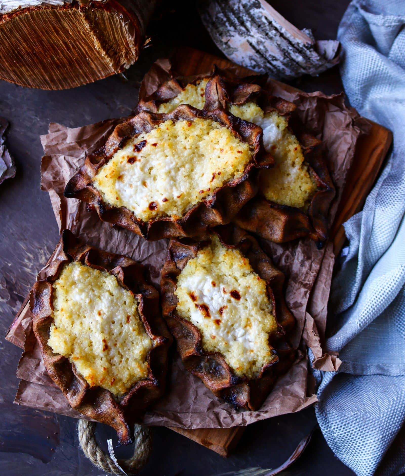 Karjalanpiirakka – Karelian Pies with Millet
