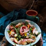 Peach Prosciutto Mozzarella Salad