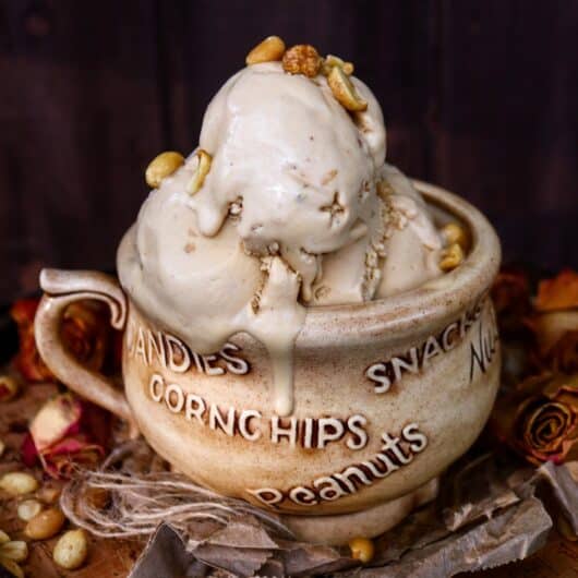 Dulce de Leche Peanut Butter Ice Cream