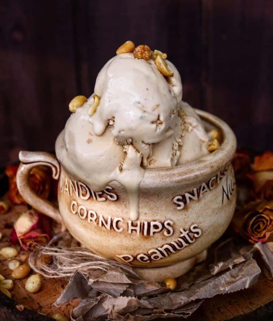 Dulce de Leche Peanut Butter Ice Cream