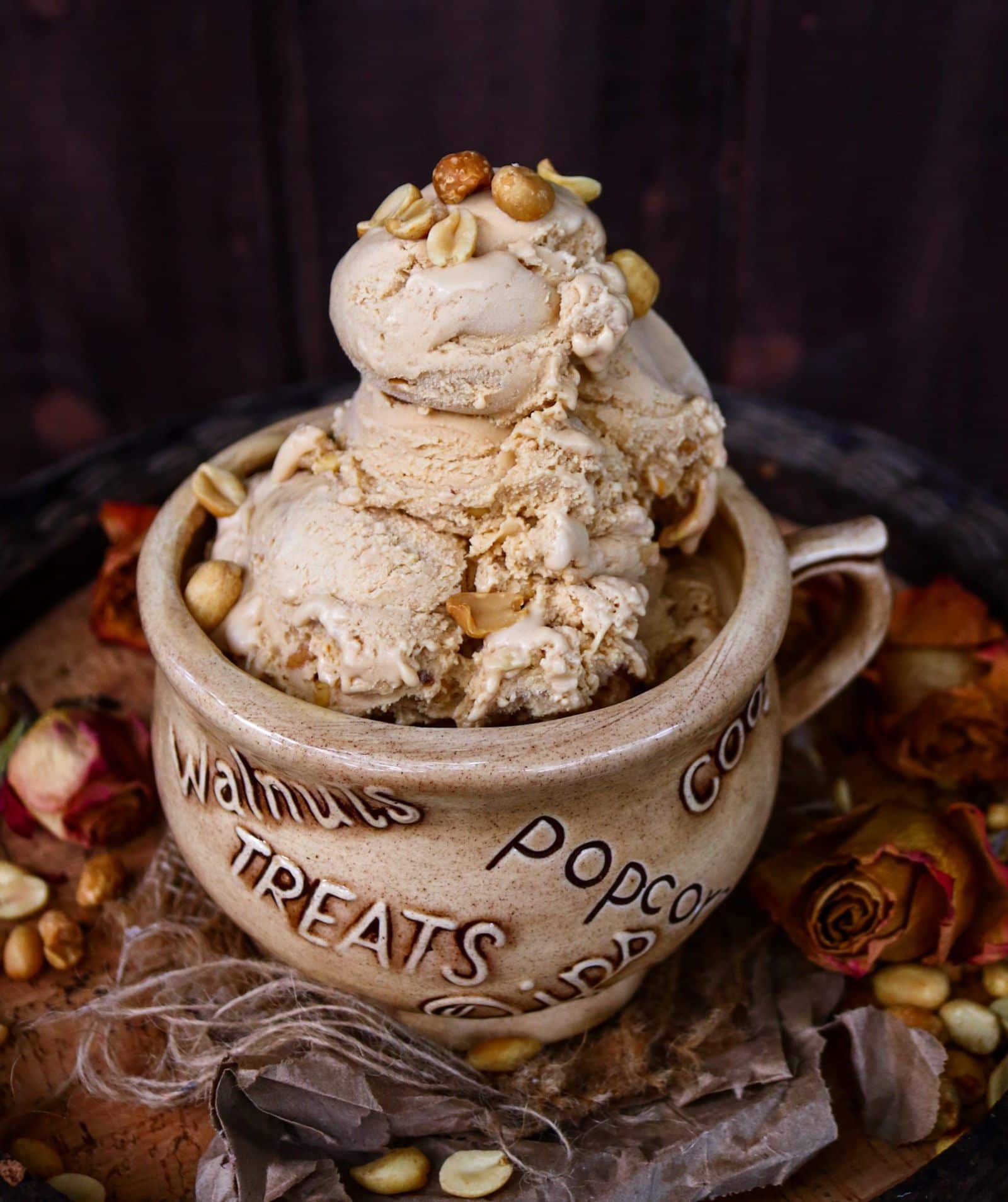 Dulce de Leche Peanut Butter Ice Cream