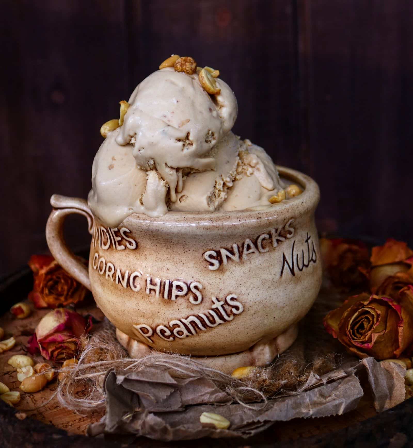 Dulce de Leche Peanut Butter Ice Cream