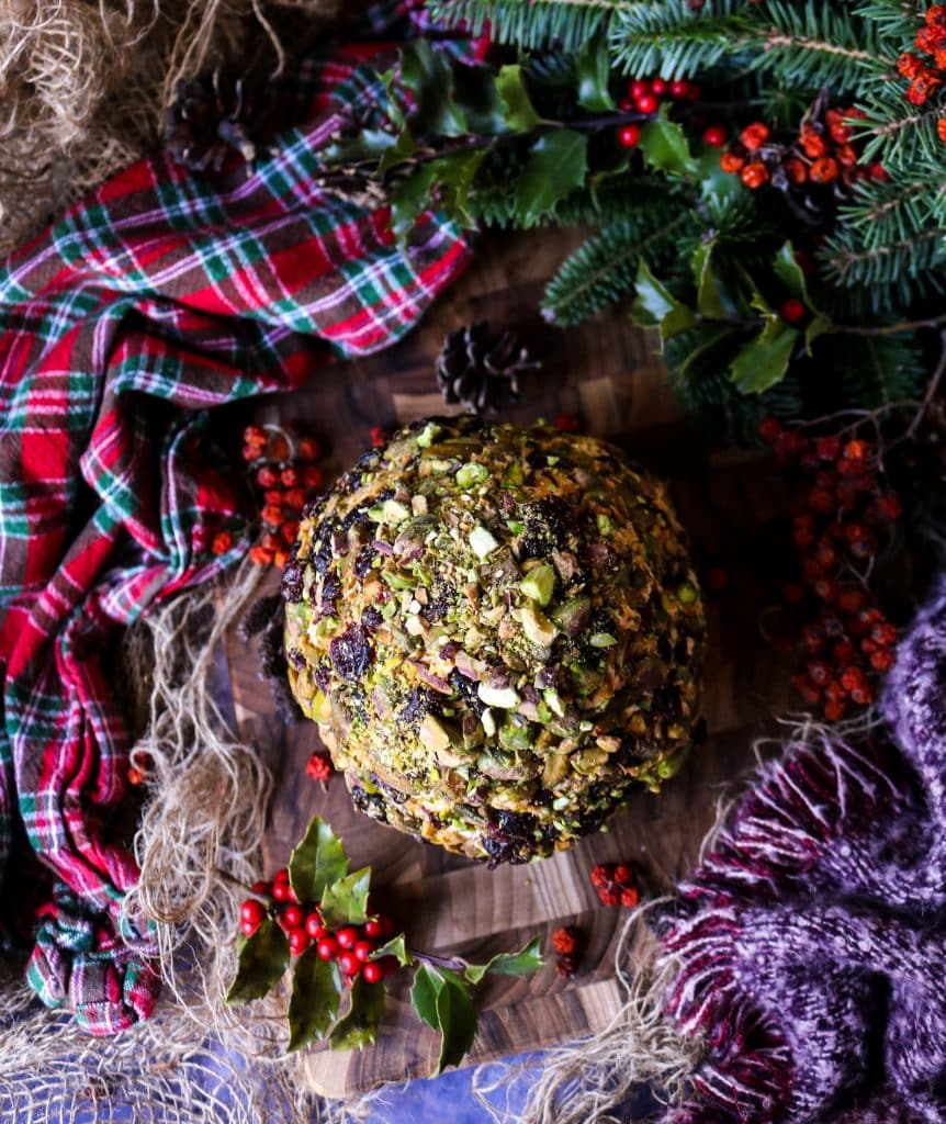 Cranberry Pistachio Cheese Ball - A Festive Holiday Appetizer