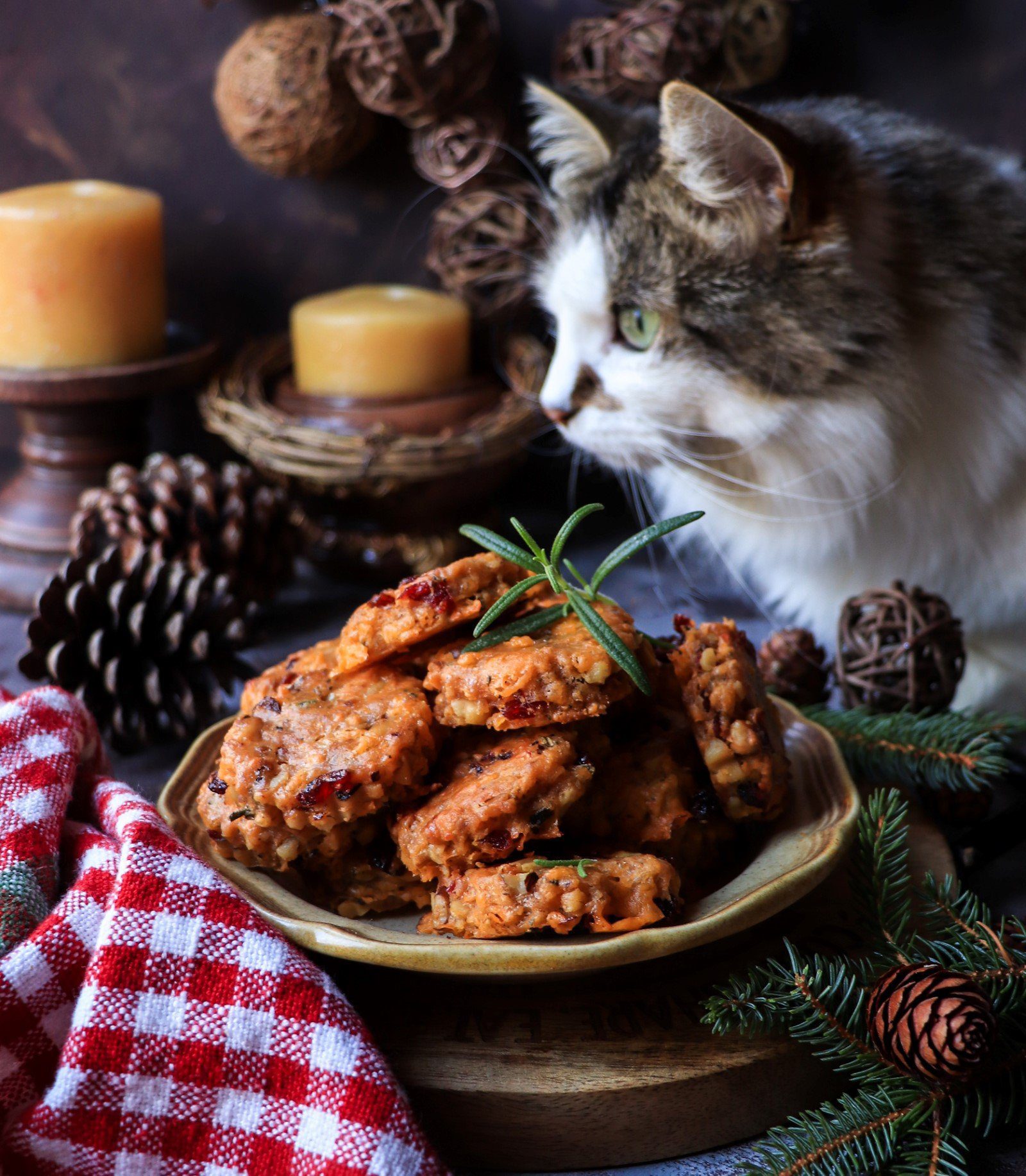 Cranberry Walnut Cheese Biscuits