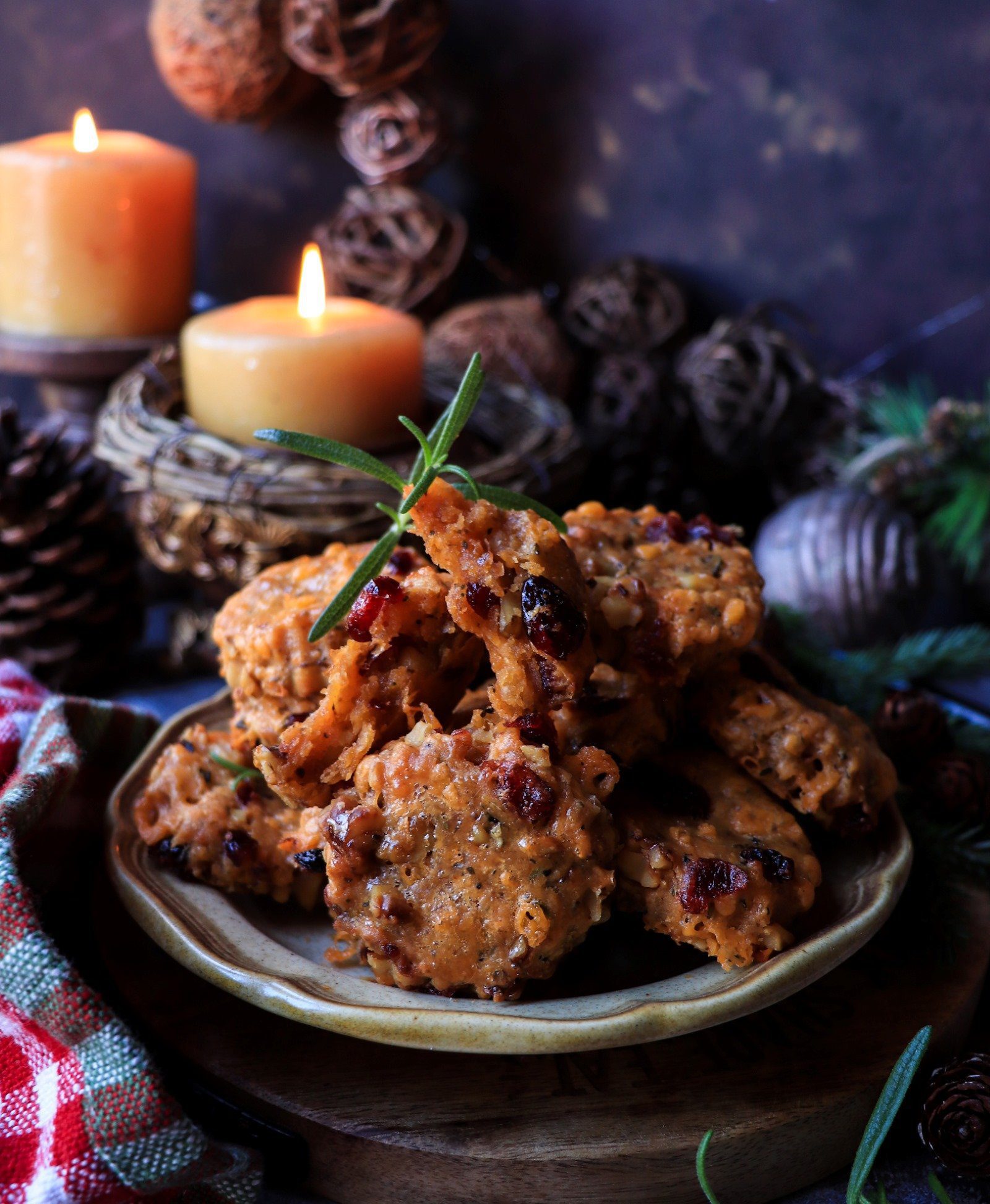 Cranberry Walnut Cheese Biscuits