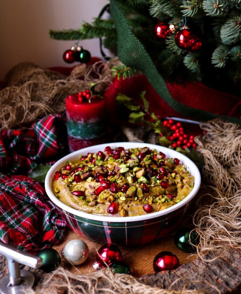 Festive Pistachio Pomegranate Hummus - A Holiday Twist on a Classic