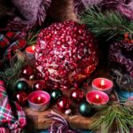 Festive Clementine Pecan Pomegranate Cheese Ball