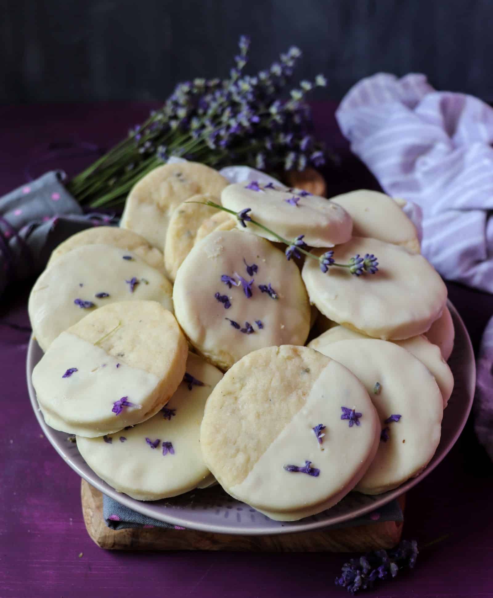 Lavender Shortbread Cookies