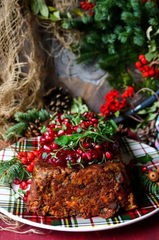 Festive Chestnut Cranberry Nut Roast