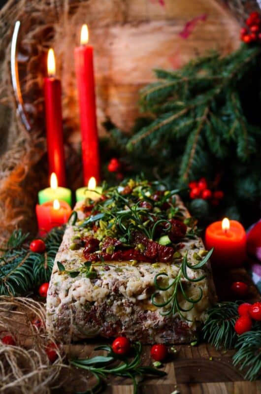 Italian Cheese Log - Elegant Festive Appetizer