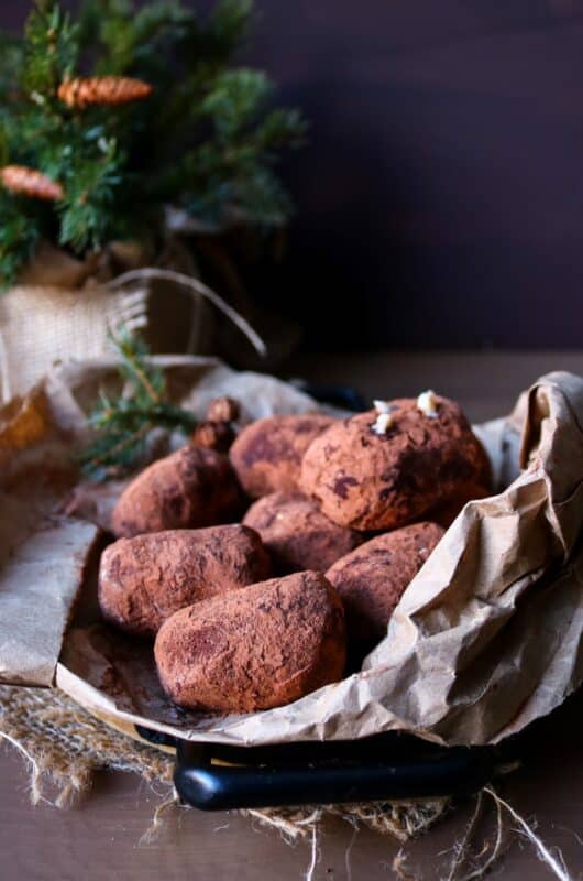 Mini Cakes “Potatoes” (No-Bake Chocolate Cookie Cakes)