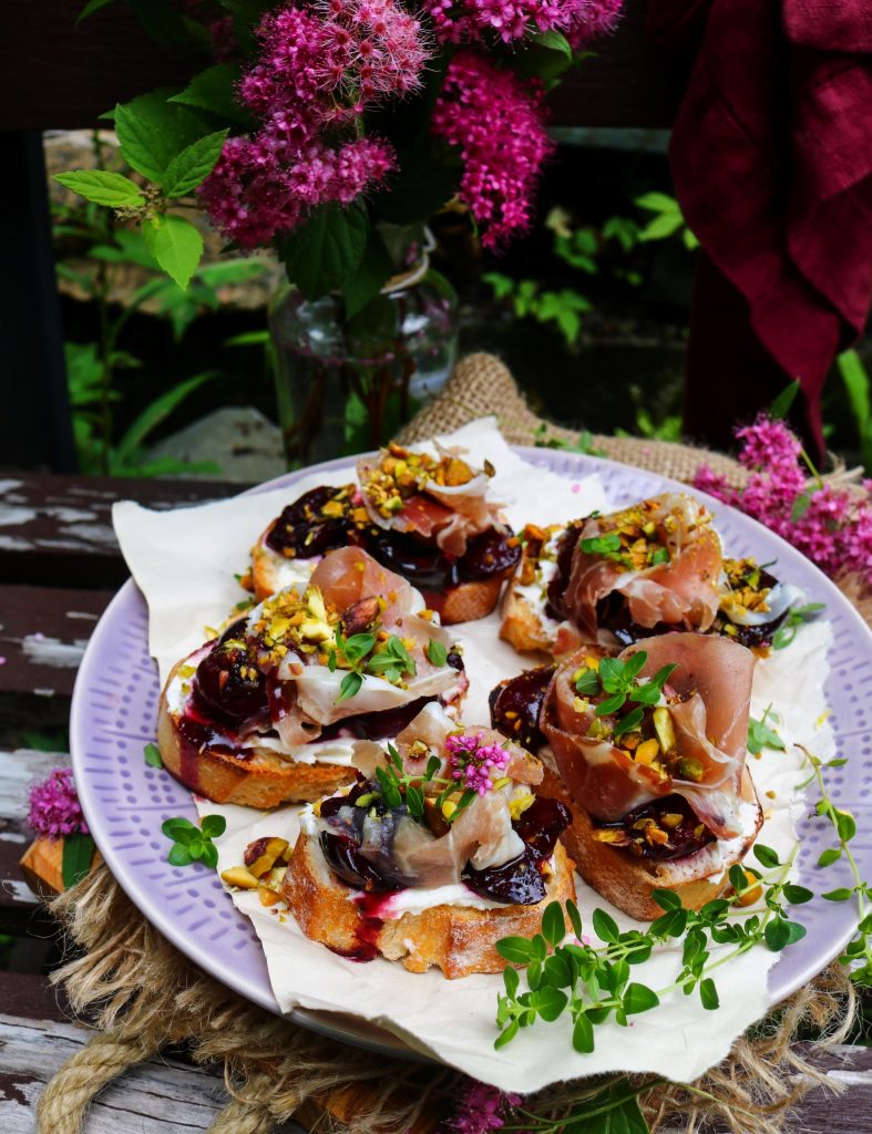 Roasted Cherry Toasts