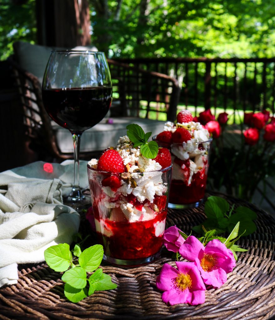 Raspberry Rose Eton Mess