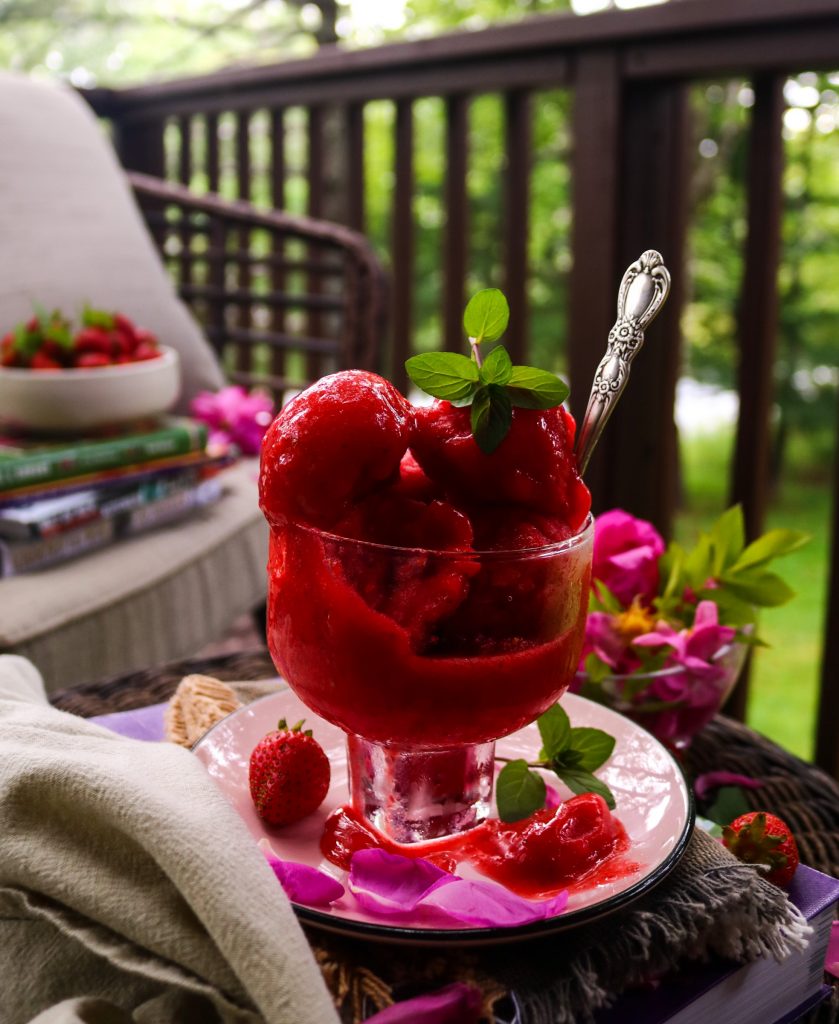 Strawberry Rose Sorbet