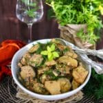 Zucchini Potato Stew with Sour Cream and Fresh Herbs