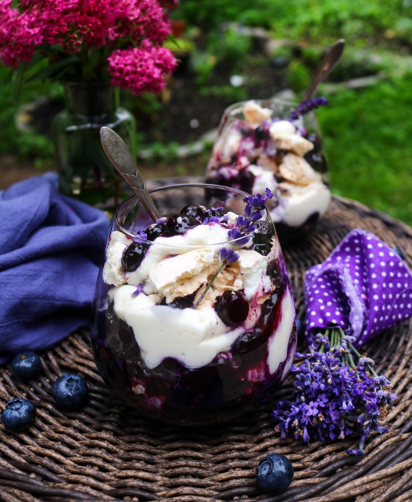 Blueberry Lavender Eton Mess