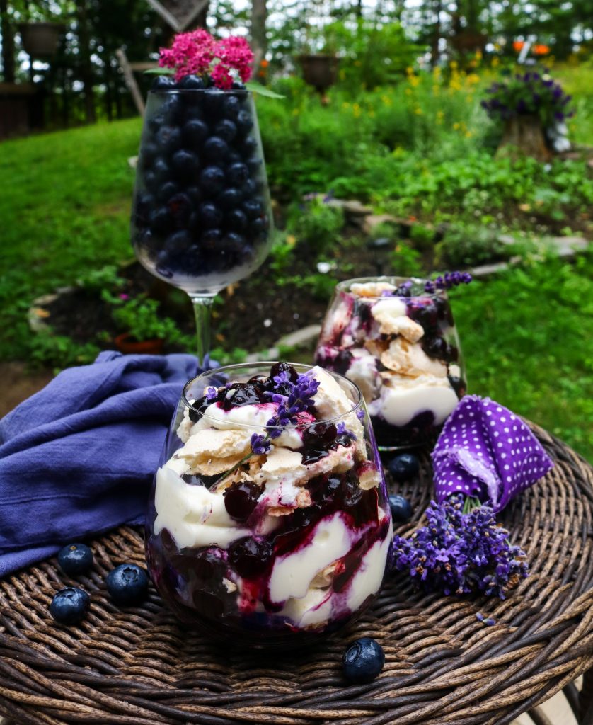 Blueberry Lavender Eton Mess