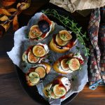 Candied Bacon Fig Toasts
