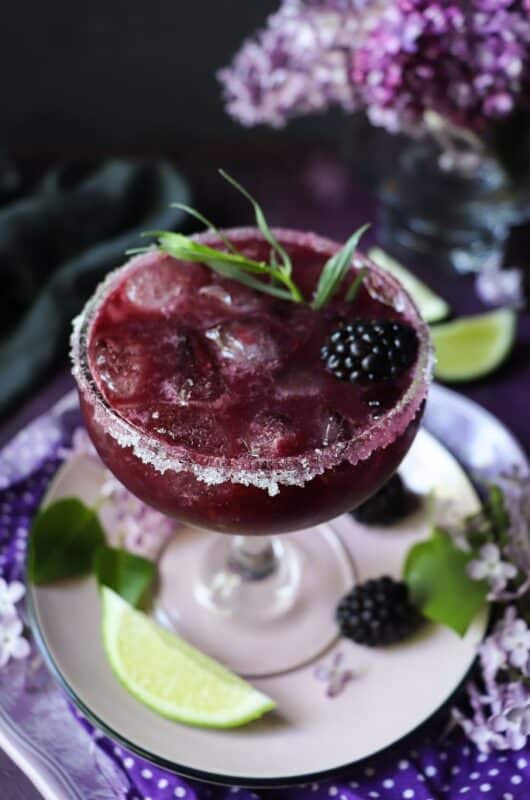 Blackberry Tarragon Cocktail