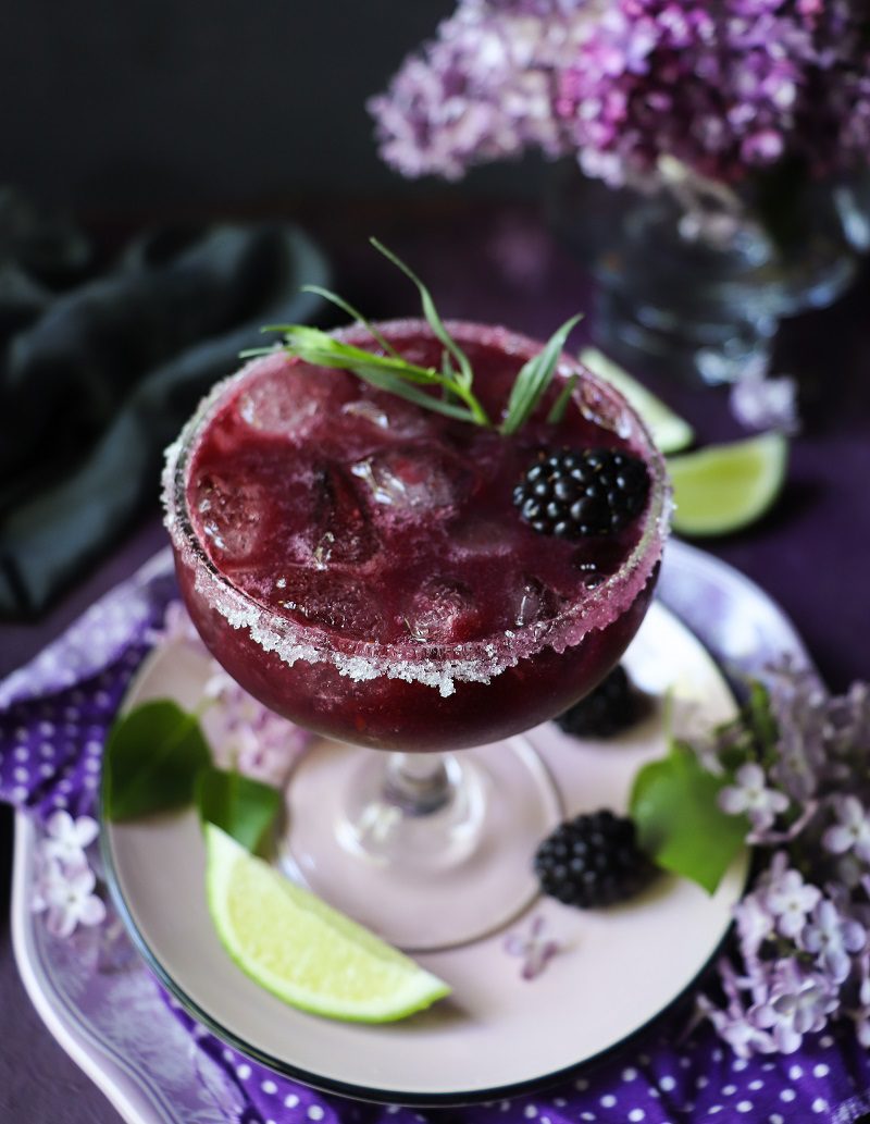 Blackberry Tarragon Cocktail