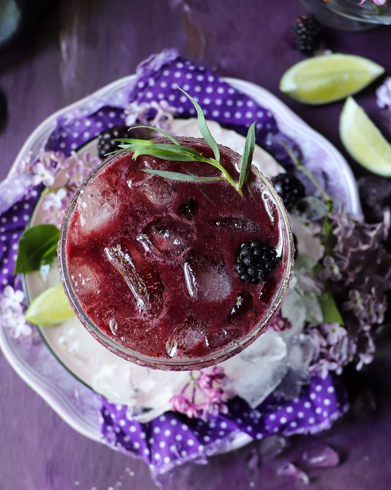 Blackberry Tarragon Cocktail