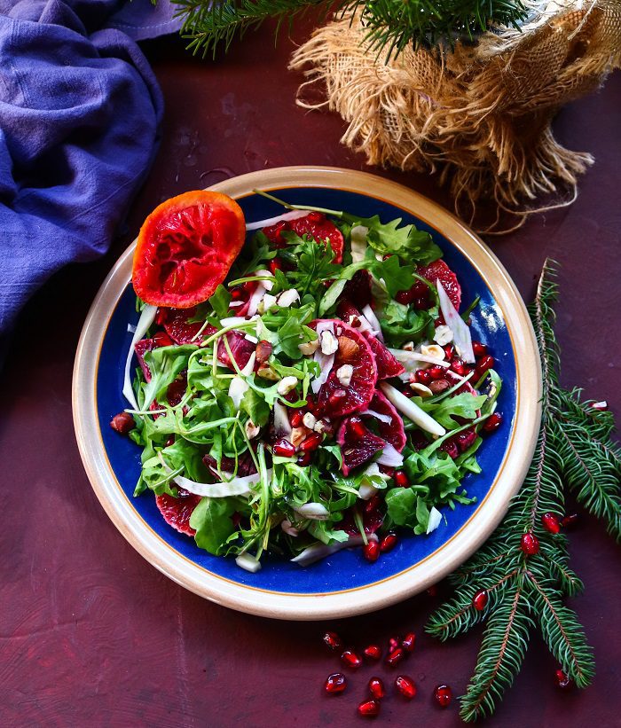Blood Orange Fennel Pomegranate Salad