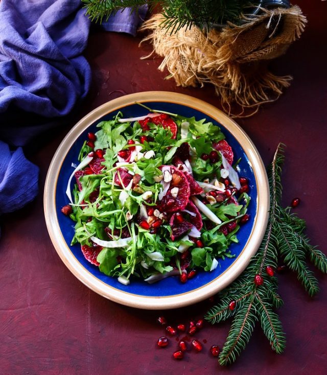 Blood Orange Fennel Pomegranate Salad