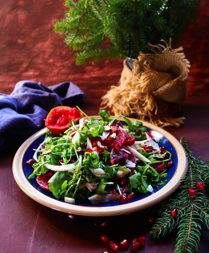 Blood Orange Fennel Pomegranate Salad
