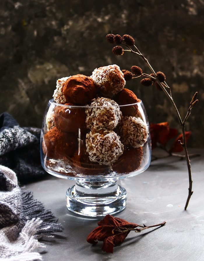 Bourbon Date Pecan Truffles