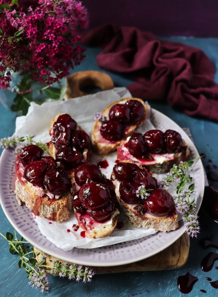 Cherry Maple Bruschetta