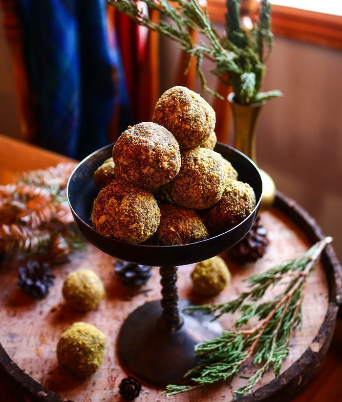 Date Pistachio Coconut Truffles