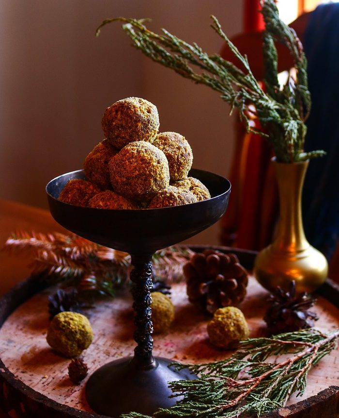Date Pistachio Coconut Truffles