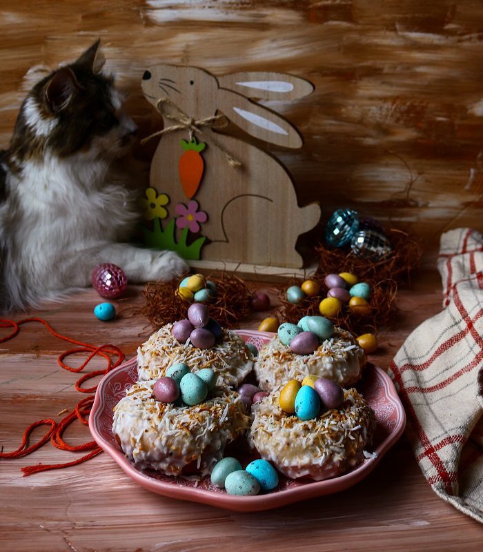 Easter Nest Baked Donuts