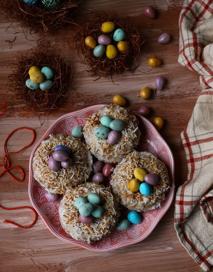 Easter Nest Baked Donuts