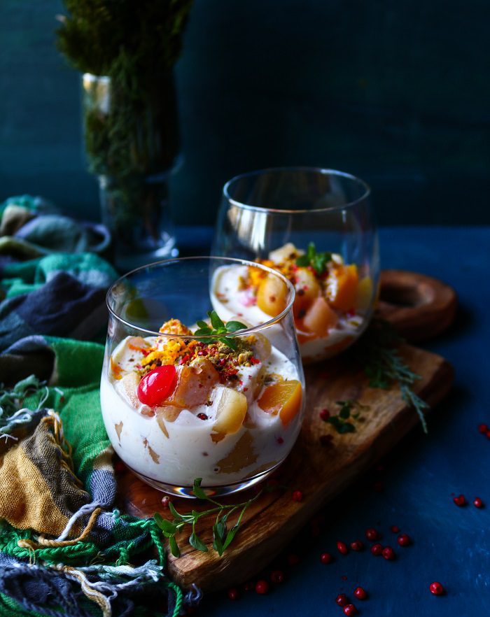 Fruit Salad with Mascarpone Cream