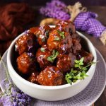 Lavender Barbeque Sauce Meatballs
