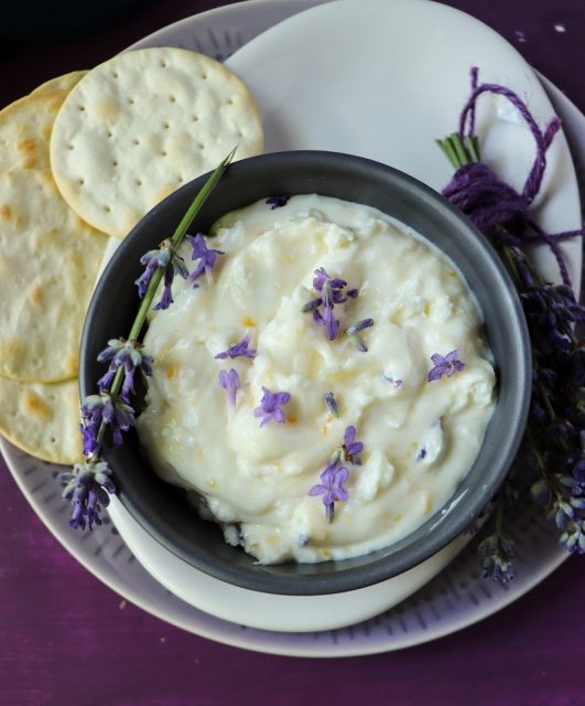 Lavender Goat Cheese Spread