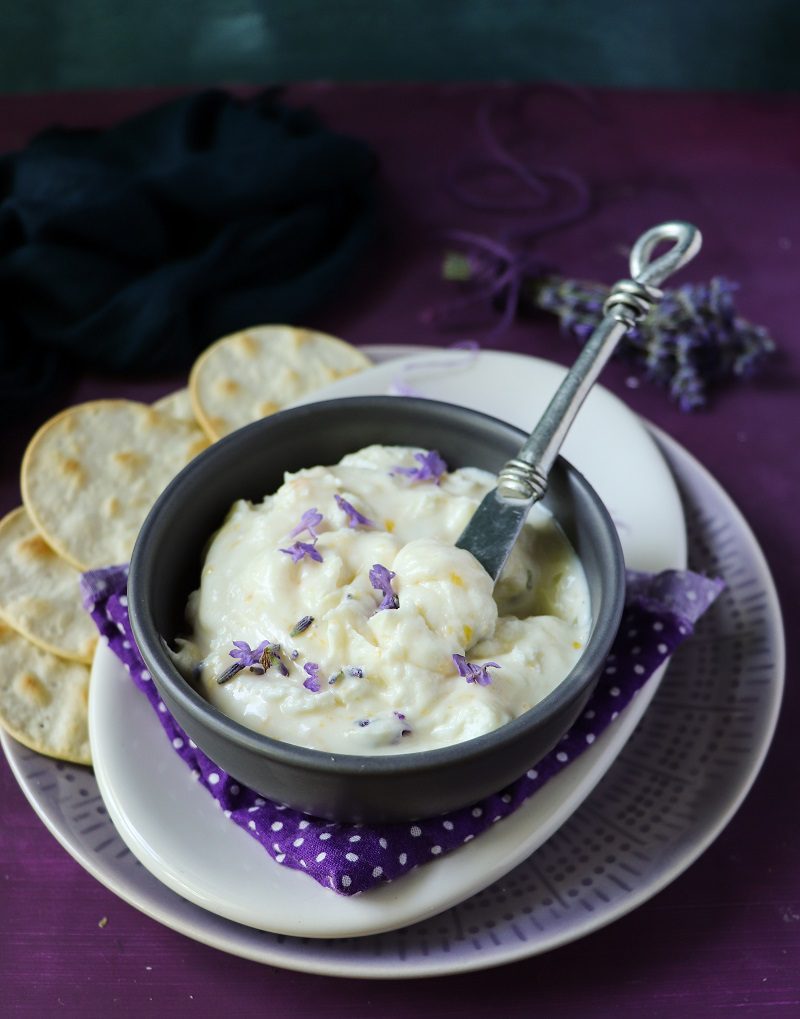 Lavender Goat Cheese Spread