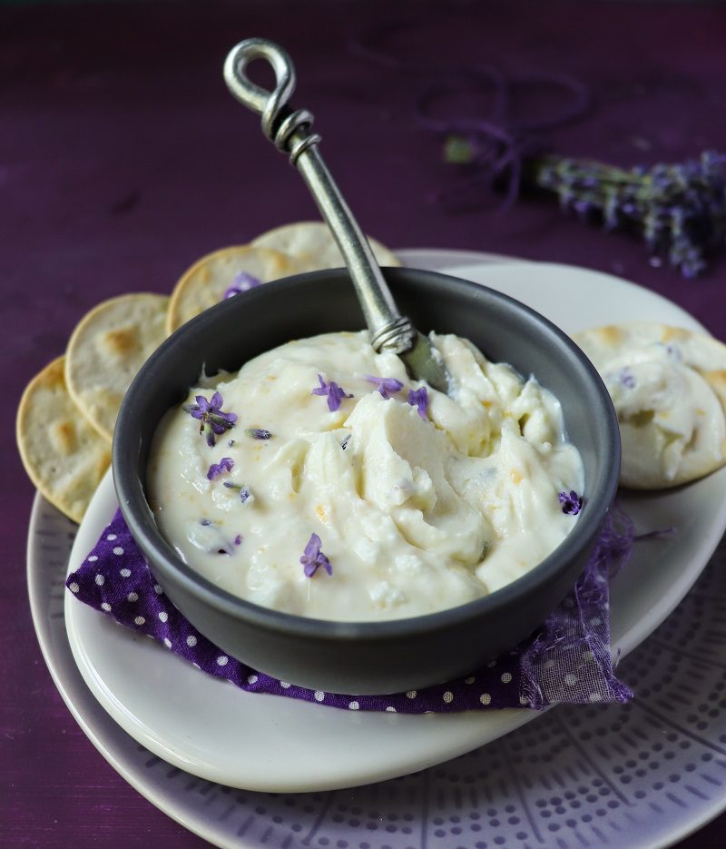 Lavender Goat Cheese Spread