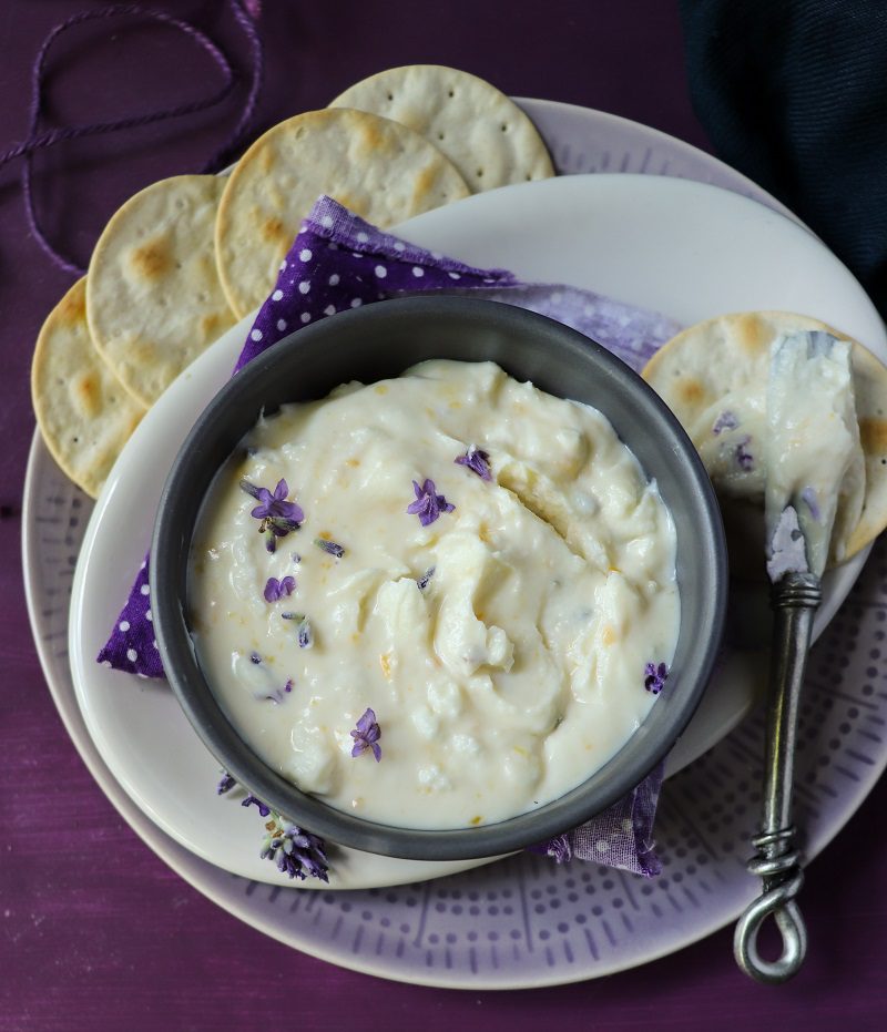 Lavender Goat Cheese Spread