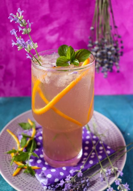 Lavender Orange Gin Cocktail