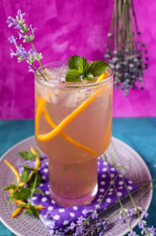 Lavender Orange Gin Cocktail