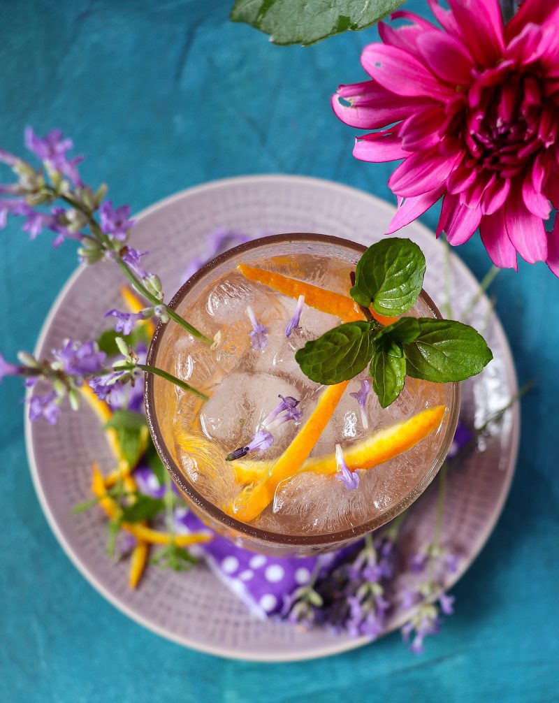 Lavender Orange Gin Cocktail